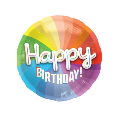 Afbeelding van Folieballon 3D Happy Birthday 56 cm