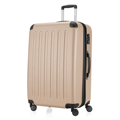 Afbeelding van HAUPTSTADTKOFFER SPREE Harde koffer, trolleykoffer, uitbreidbare reiskoffer, 4 wielen, TSA, 75 cm, 119 liter, champagne