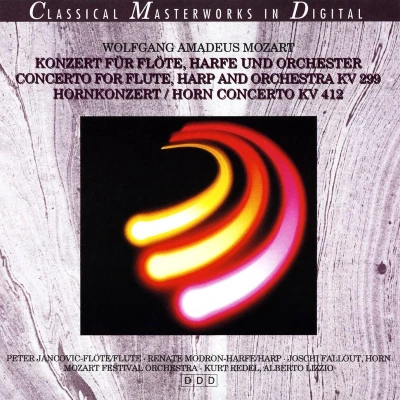 Afbeelding van Mozart: Concerto for Flute, Harp and Orchestra; Horn No. 1