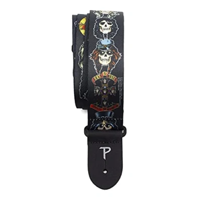 Image de Perri PLLPCPRS Guns N Roses Sangle de Guitare Design Tête mort