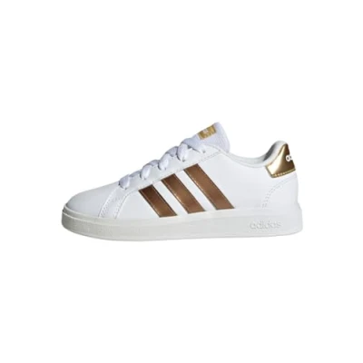 Afbeelding van adidas Grand Court Sustainable Lace Sneakers, uniseks, Ftwwht Magold, 32 EU