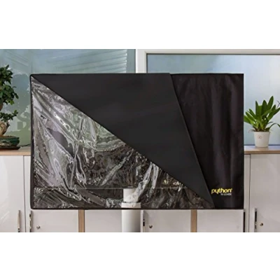 Afbeelding van Python beschermhoes met transparante doorkijk voor schermen van 28 tot 32 inch