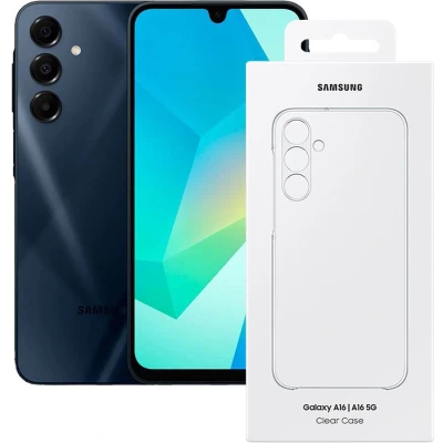 Afbeelding van Samsung Galaxy A16 4G (LTE) 128GB + Clear Case Zwart