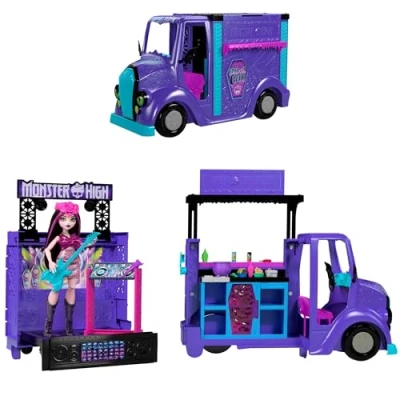 Image de Tour bus rock sang sationnel coffret avec poupée et HXH83