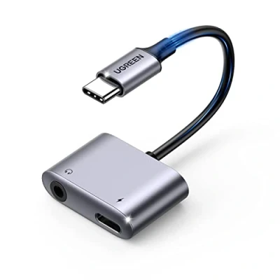 Afbeelding van UGREEN 2 in 1 USB C naar / 3.5 mm Jack Audio en Adapter met DAC
