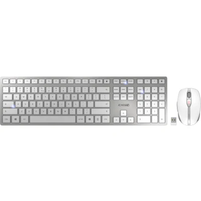 Afbeelding van CHERRY JD 9100EU 1 Set met toetsenbord en muis Draadloos, Radiografisch QWERTY, US internationaal Wit