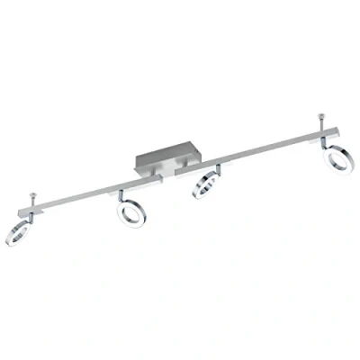 Afbeelding van EGLO Cardillio 1 Spot 6 Lichts Aluminium, Chroom Gesatineerd
