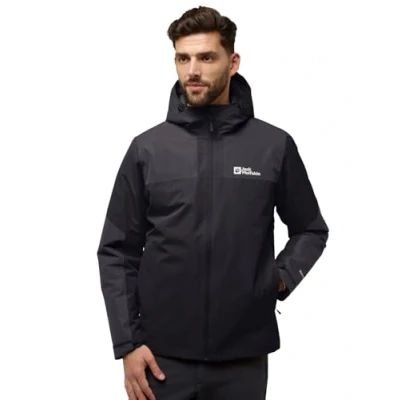 Afbeelding van Jack Wolfskin SPER Regenjas, Heren, Maat: XL, Black