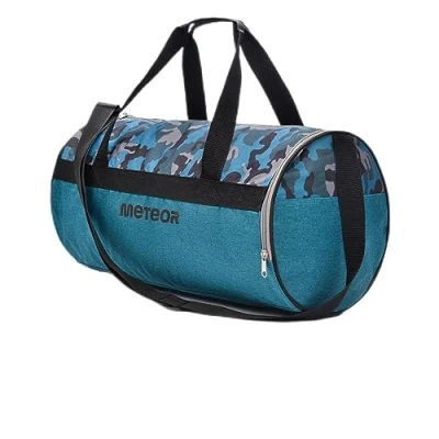 Afbeelding van Sporttas, 25 l, dames, heren, kinderen, meisjes, tas, reistas, duffel, fitness, vakantie, schouderriem, werk, met apart schoenenvak, Camouflage