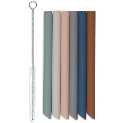 Afbeelding van Jollein Rietjes Siliconen Multicolour 6 stuks