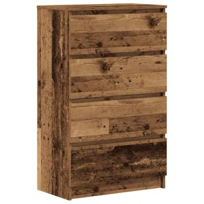 Image de vidaXL Buffet vieux bois 60x35x98,5 cm d&#039;ingénierie861128