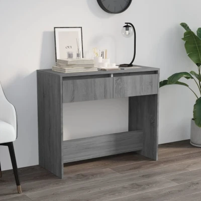 Afbeelding van Wandtafel 89x41x76,5 cm staal grijs sonoma eikenkleurig