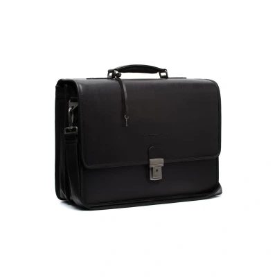 Afbeelding van Leren Laptoptas Zwart Glenwood