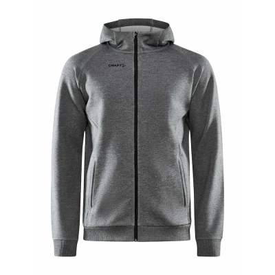 Afbeelding van Craft CORE Soul Full Zip Hood M 1910620 Dk Grey Melange