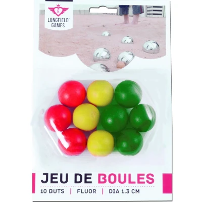 Afbeelding van Jeu de Boules But ballen FLUOR 10 op bl.