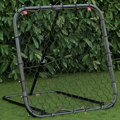 Afbeelding van Voetbalrebounder verstelbaar 84x73x60 80 cm staal zwart
