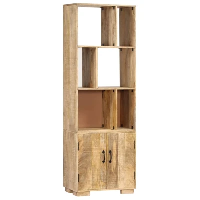 Afbeelding van Boekenkast 60x35x180 cm massief mangohout