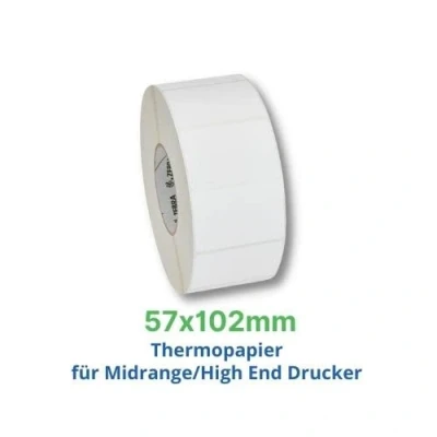 Afbeelding van Zebra Z Select 2000D, labelrol, thermisch papier, 57x102mm