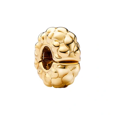 Afbeelding van Pandora Moments Studded Clip Bedel 762716C00 Met 14 Karaat Gouden Plating