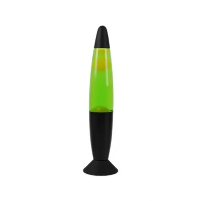 Afbeelding van Lavalamp Groene Lava Zwarte Basis LED Verlichting Sfeerverlichting voor Volwassenen en Kinderen Nieuwe Wintercollectie 2023 23W 35 x 8.5cm