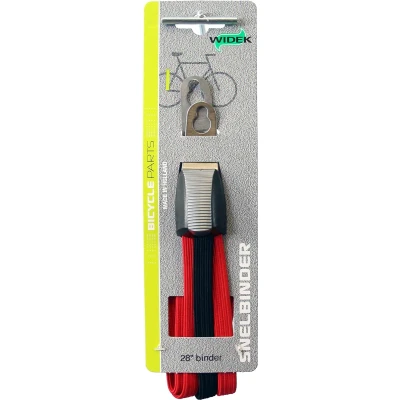 Afbeelding van Widek Snelbinders City 28 Inch Rvs/elastaan Rood/zwart