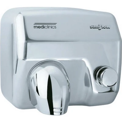 Afbeelding van Mediclinics Handendroger Drukknop 2250 watt RVS