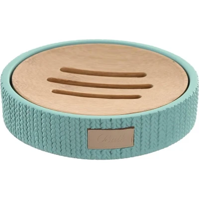 Afbeelding van Zeepschaal DKD Home Decor 11 x 2,5 cm Cement Groen