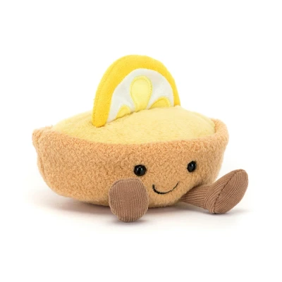 Afbeelding van Jellycat knuffel Citroen Gebakje 11cm(Amuseables Collette Tarte Au Citron)