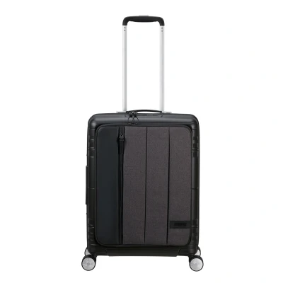 Afbeelding van American Tourister Hello Cabin Spinner 55 EXP grey melange Harde Koffer