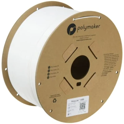 Afbeelding van Polymaker ABS filament spoel 1,75 mm wit hittebestendig 3 kg PolyLite 3D