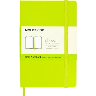 Image de Carnet à pages blanches Moleskine Classique Format de Poche Couverture Rigide Vert Citron
