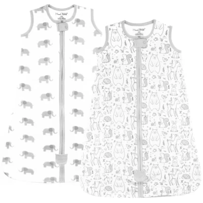 Afbeelding van Mama Cheetah Babyslaapzak, 0,5 TOG, 100% biologisch katoen, ideaal voor de zomer, draagbare deken zuigelingen, peuters, jongens en meisjes, XL (12 18 maanden), 2 stuks