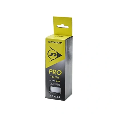 Afbeelding van Dunlop 40+ Pro Tour Tafeltennisballen 3 Ballen Wit