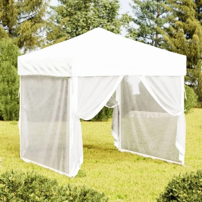 Afbeelding van Partytent inklapbaar met zijwanden 2x2 m wit