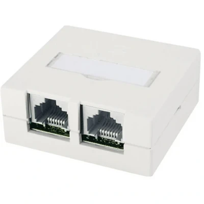 Afbeelding van Telegärtner J00023A0056 Netwerkdoos Opbouw (op muur) CAT 6 Zuiver wit