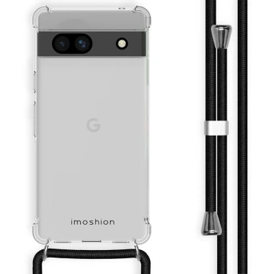 Afbeelding van iMoshion Hoesje Geschikt voor Google Pixel 7a met koord Backcover Zwart