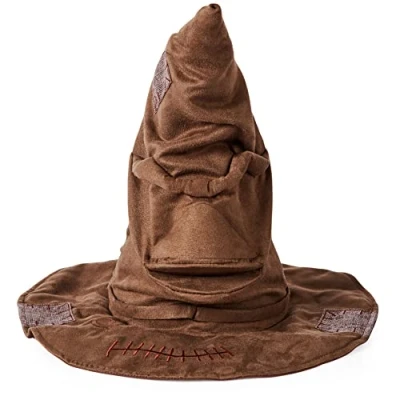 Afbeelding van Wizarding World 6063054 Harry Potter interactieve sprekende hoed met geluid, Bruin, 39 cm (De originele kleur kan iets afwijken van de afbeelding)