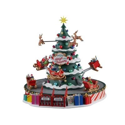 Afbeelding van Santa s sleigh spinners with 4.5v adaptor LEMAX
