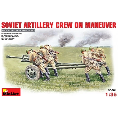Afbeelding van Miniart Soviet Artillery Crew On Maneuver (Min35081) modelbouwsets, hobbybouwspeelgoed voor kinderen, modelverf en accessoires
