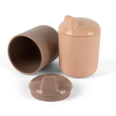 Afbeelding van Tuit beker bioplastic Zand/Mocca Dantoy Voedselveilig