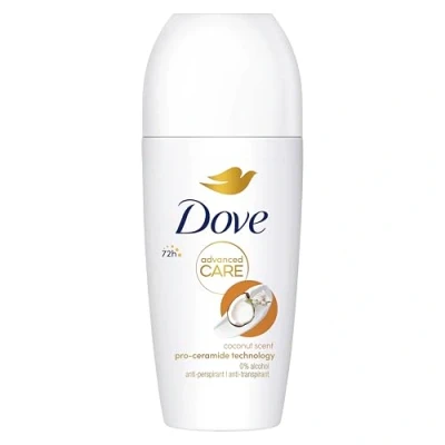 Afbeelding van Dove Advanced Care Kokosnoot Anti Transpirant Deodorant Roller 6 x 50 ml Voordeelverpakking