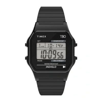 Afbeelding van Timex T80 TW2R67000 Horloge Staal Zwart Ø 34 mm