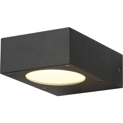 Afbeelding van SLV Quadrasyl WL15 232285 Buitenlamp (wand) Spaarlamp, LED GX53 9 W Antraciet