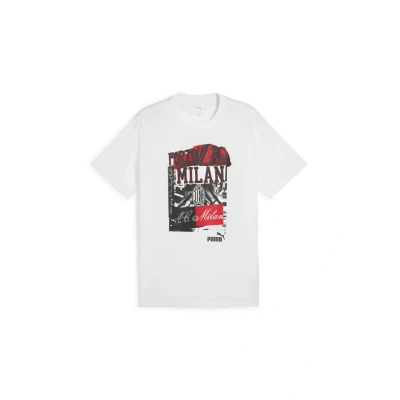 Afbeelding van Puma AC Milan Ftblnrgy Tshirt print, Heren, Maat: XS, White black