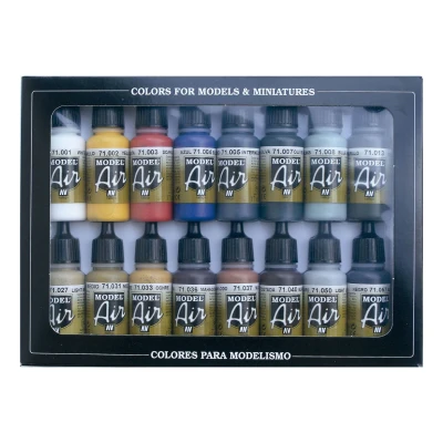 Afbeelding van Vallejo 71178 Basic Colors Model Air Acryl Set