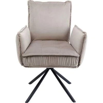 Afbeelding van Stoel met armleuning Chelsea Grijs Kare Design