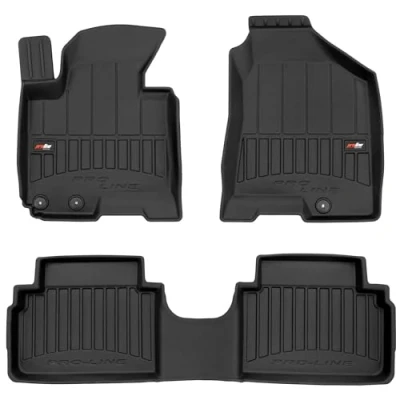 Afbeelding van M MOTOS Rubberen vloermat voor Hyundai ix35 I, 2009 2015, verbeter je reiscomfort met zwarte 3D antislip automat, alle weersomstandigheden, bescherming tegen vuil.