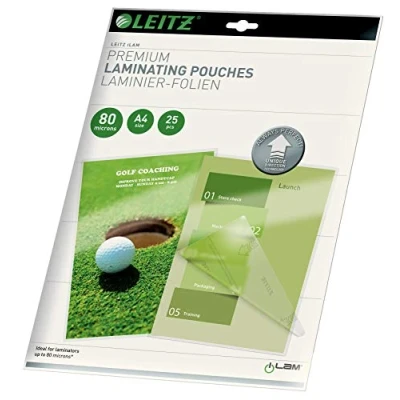 Afbeelding van Leitz Ilam lamineerhoes ft A4, 160 micron (2 x 80 micron), pak van 25 stuks