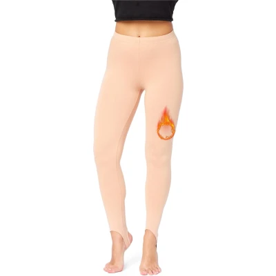 Afbeelding van Bellivalini Dames Thermische Legging met Stijgbeugels Sport Vrijetijdsbroek Lang Sporbroek BLV BLV50 321 LE Licht Perzik L
