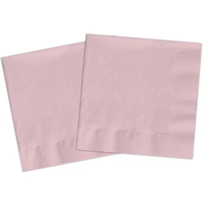 Afbeelding van Ciao Composteerbare servetten van FSC papier (33 x 33 cm, dubbele sluier), 20 stuks, pastelroze, 34796
